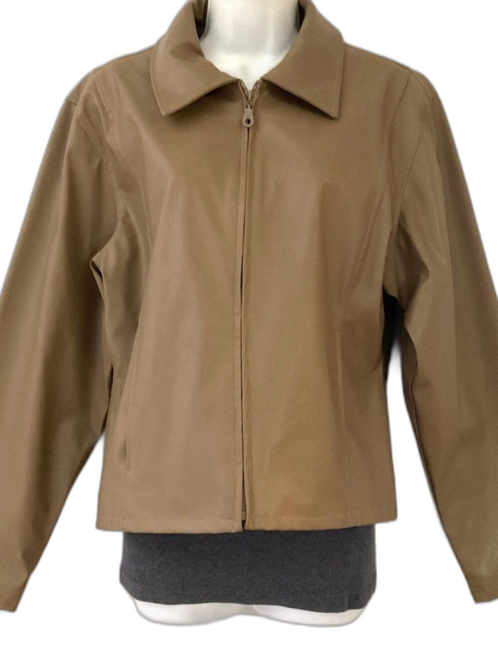 Vintage Y2K KC Collections Faux Leather Jacket Medium (Read)